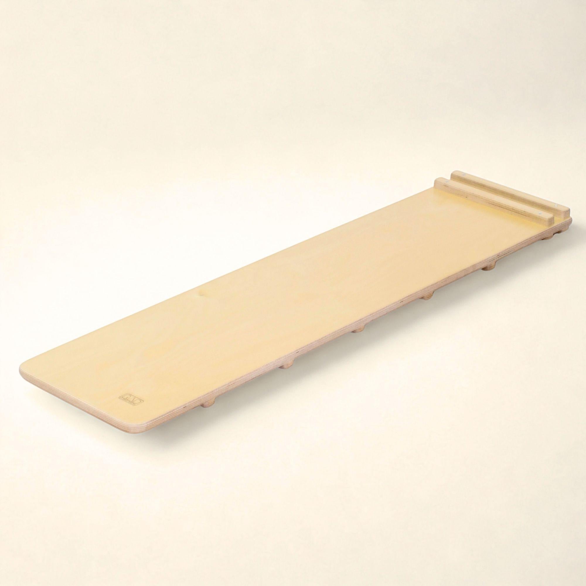 Beige laptop stand on a light beige background