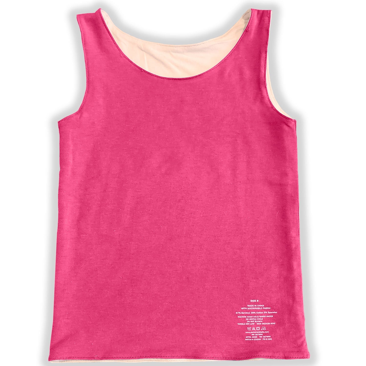 The Sensory Compression Comfort Reversible Tank - Pink/White - Insight Family Market
