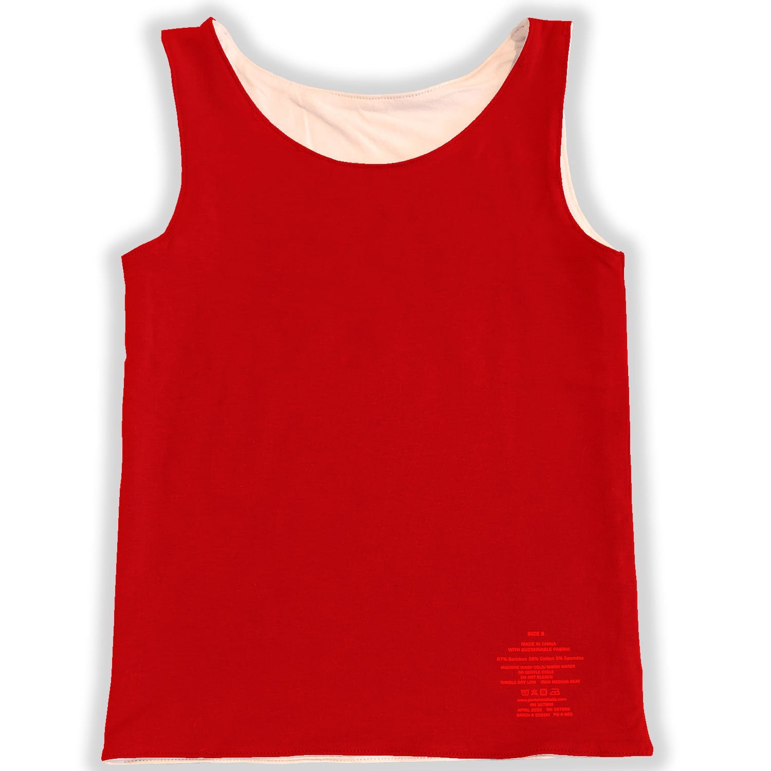 The Sensory Compression Comfort Reversible Tank - Red/White - Insight Family Market