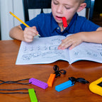 Chewy Blocks Necklace - Calming Textured Chewy Silicone Pendant for Autism & Oral Motor Special Needs Kids - Insight Family Market