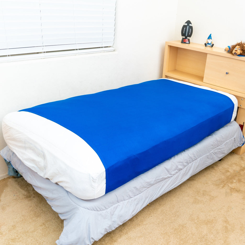 Sensory Bed Sheet for Kids Compression Alternative to Weighted Blankets - Blue - Insight Family Market