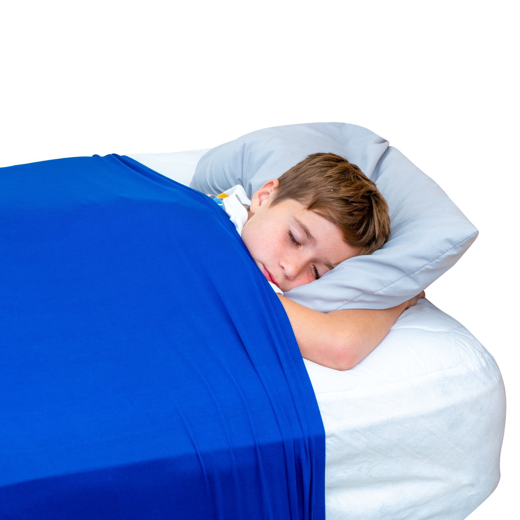 Sensory Bed Sheet for Kids Compression Alternative to Weighted Blankets - Blue - Insight Family Market