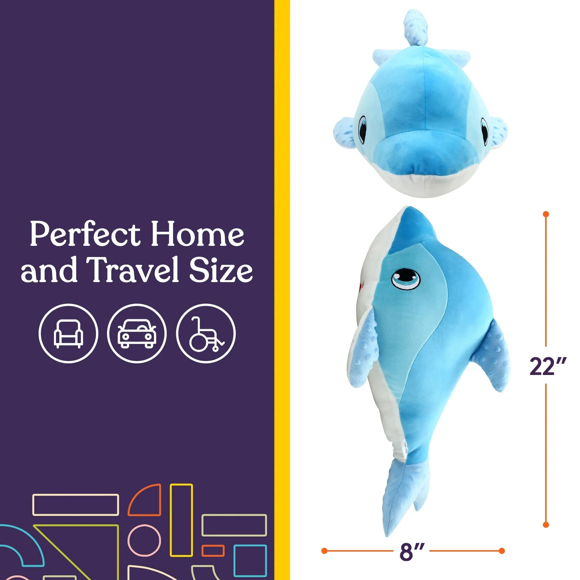 Tactile Vibrating Pillow-Whale  Insight Family Market