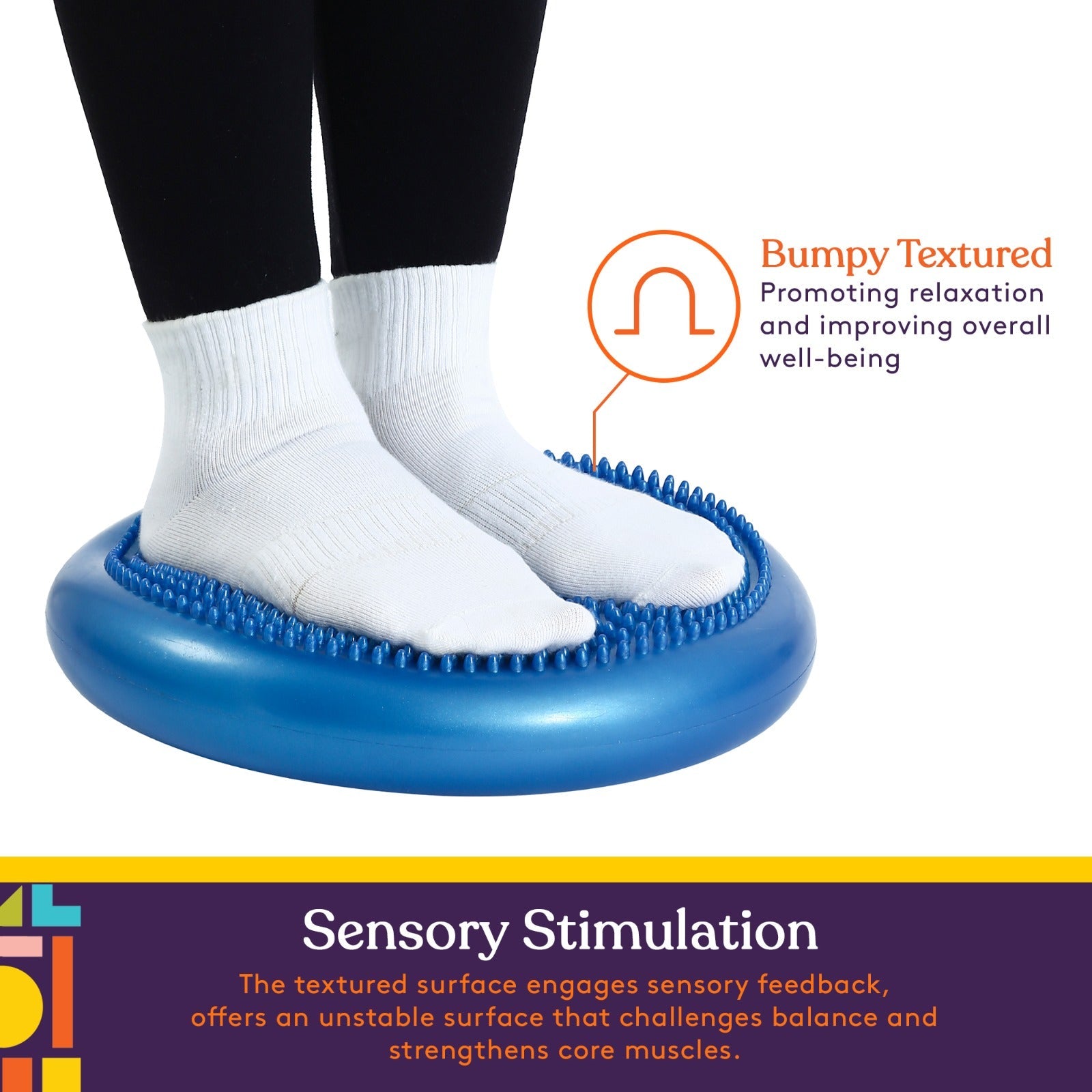 Stability Cushion with Sensory Spikes (Pump Included!) - Insight Family Market
