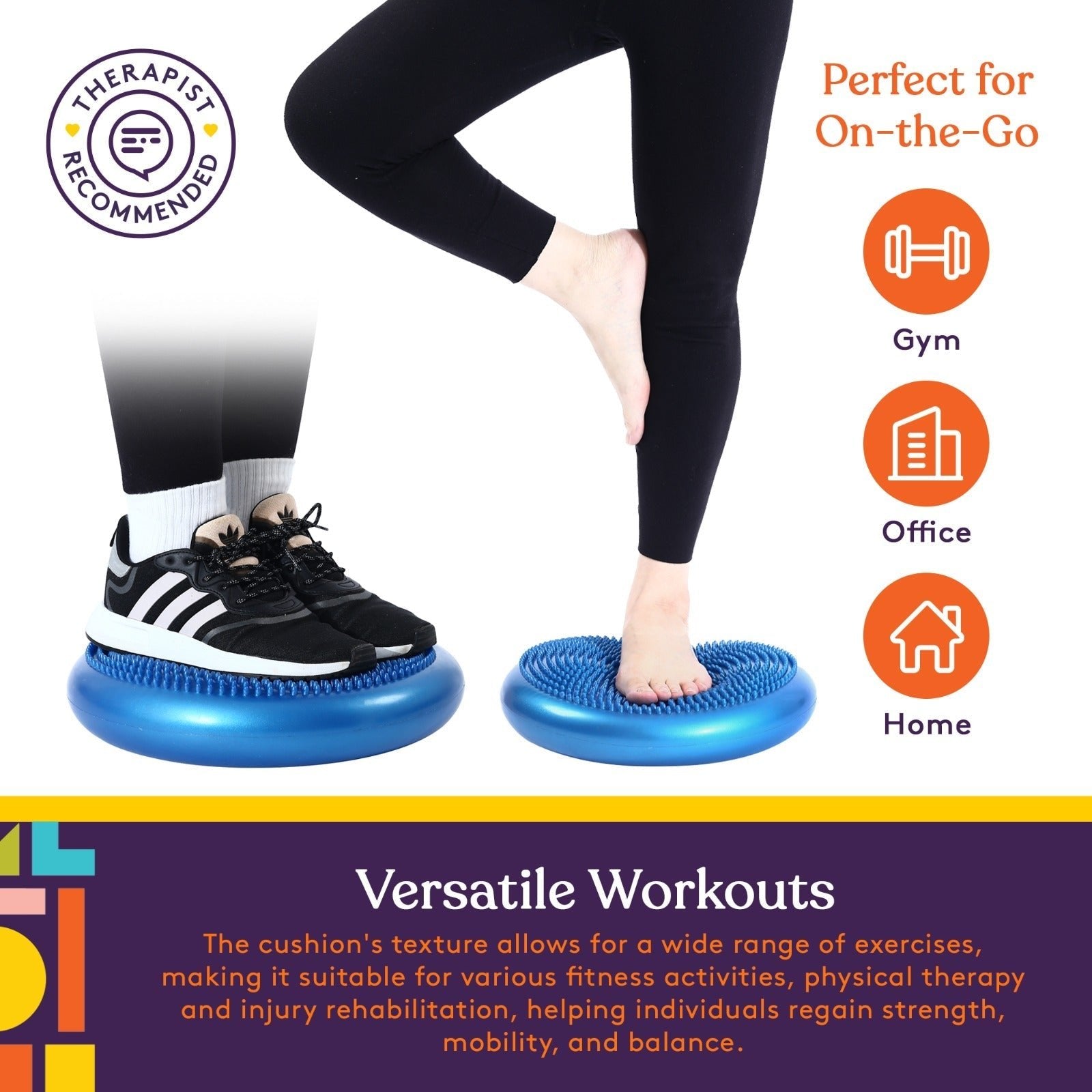 Stability Cushion with Sensory Spikes (Pump Included!) - Insight Family Market