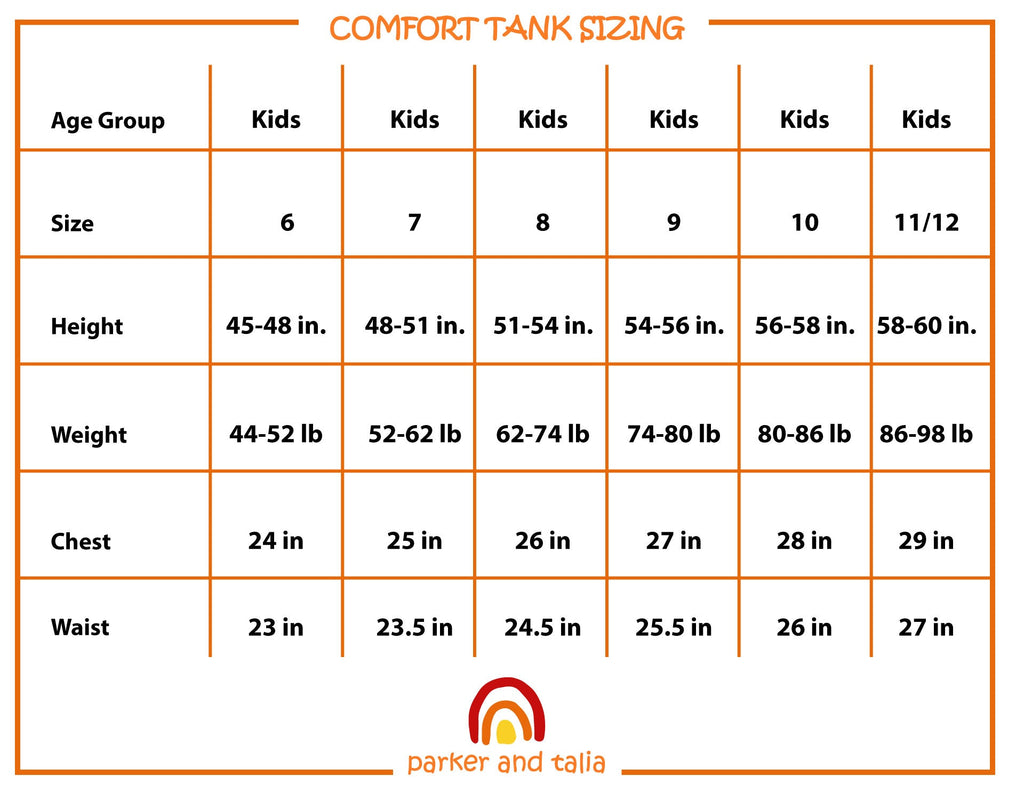 The Sensory Compression Comfort Reversible Tank - Red/White - Insight Family Market
