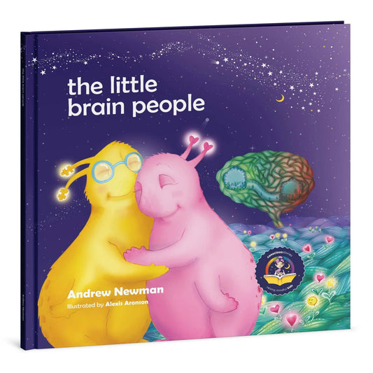 The Little Brain People children's book cover with colorful sensory-friendly characters hugging