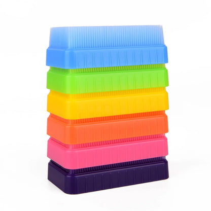 Stack of colorful sensory chew blocks for kids, autism, and sensory play support