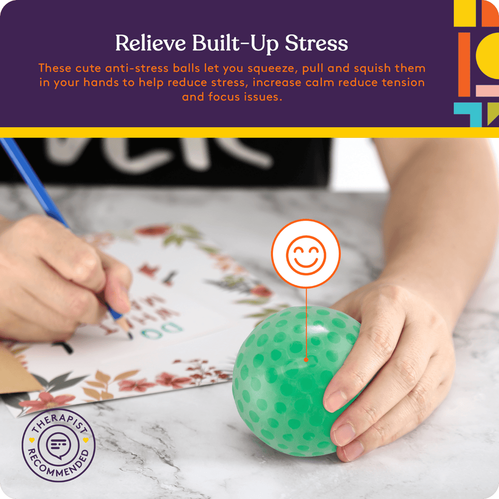 Water Beads Stress Ball (Multi - Color): 12 Pack - Insight Family Market