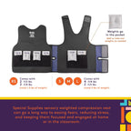 WEIGHTED - Sensory Compression Vest for Kids with Processing Disorders ADHD and Autism Calming and Supportive with Adjustable Weight Fit - Insight Family Market