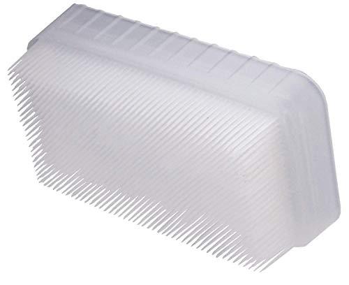 Clear sensory brush with fine bristles for tactile therapy and sensory integration