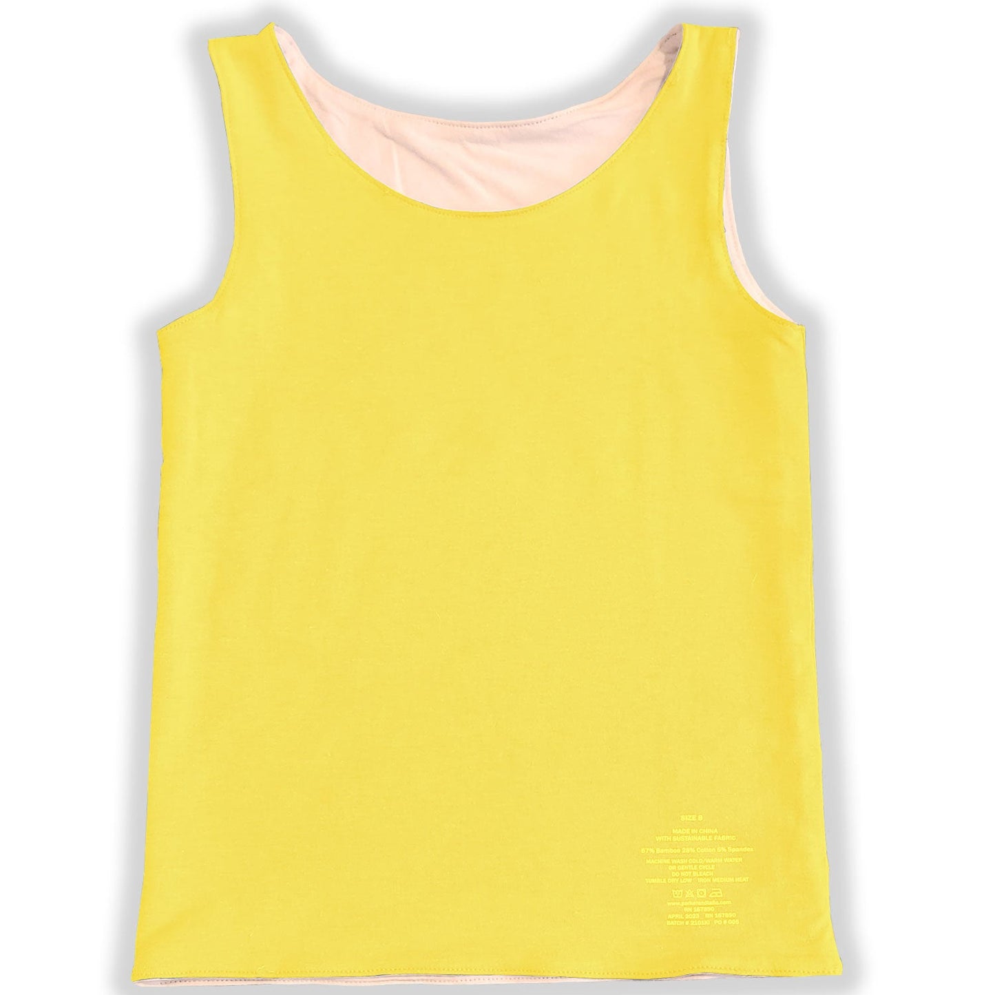 The Sensory Compression Comfort Reversible Tank - Yellow/White - Insight Family Market