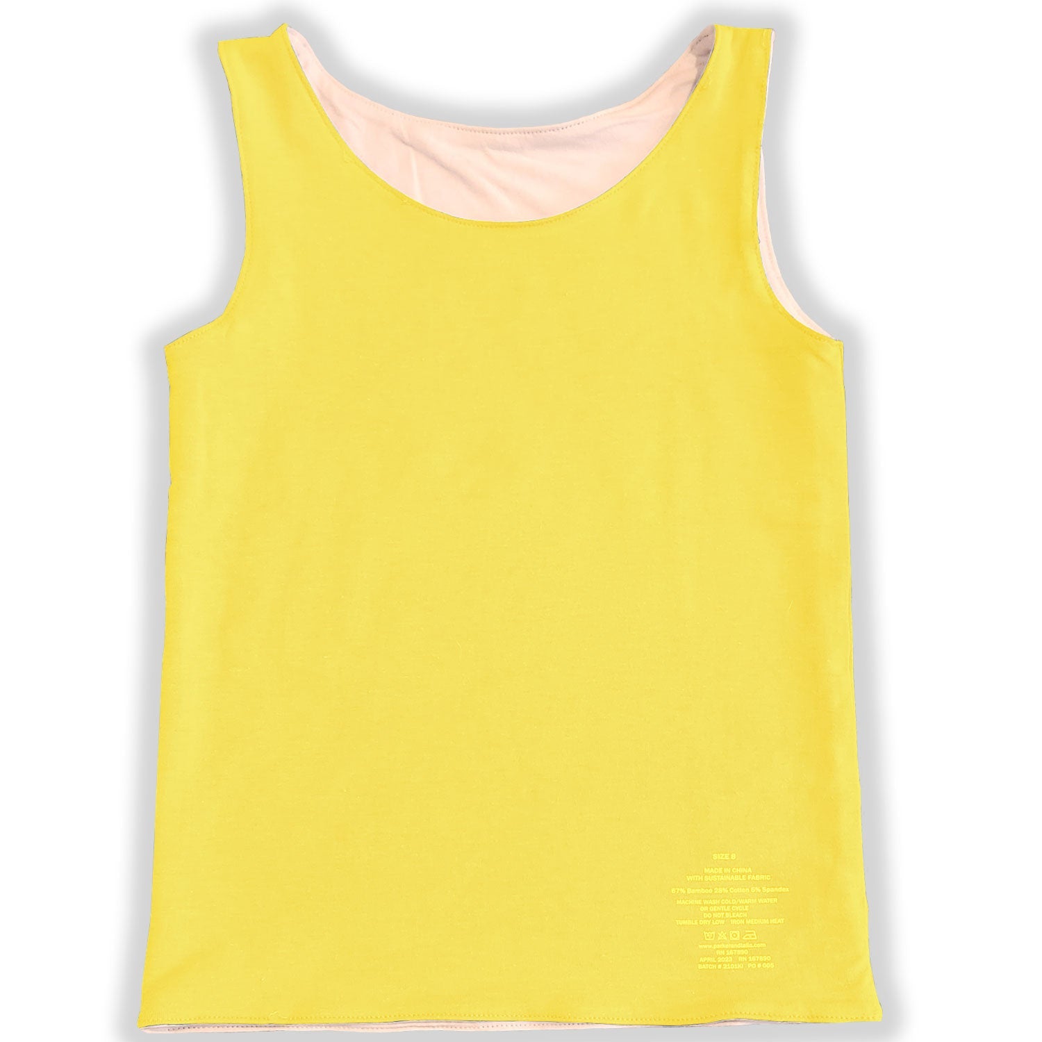 The Sensory Compression Comfort Reversible Tank - Yellow/White - Insight Family Market